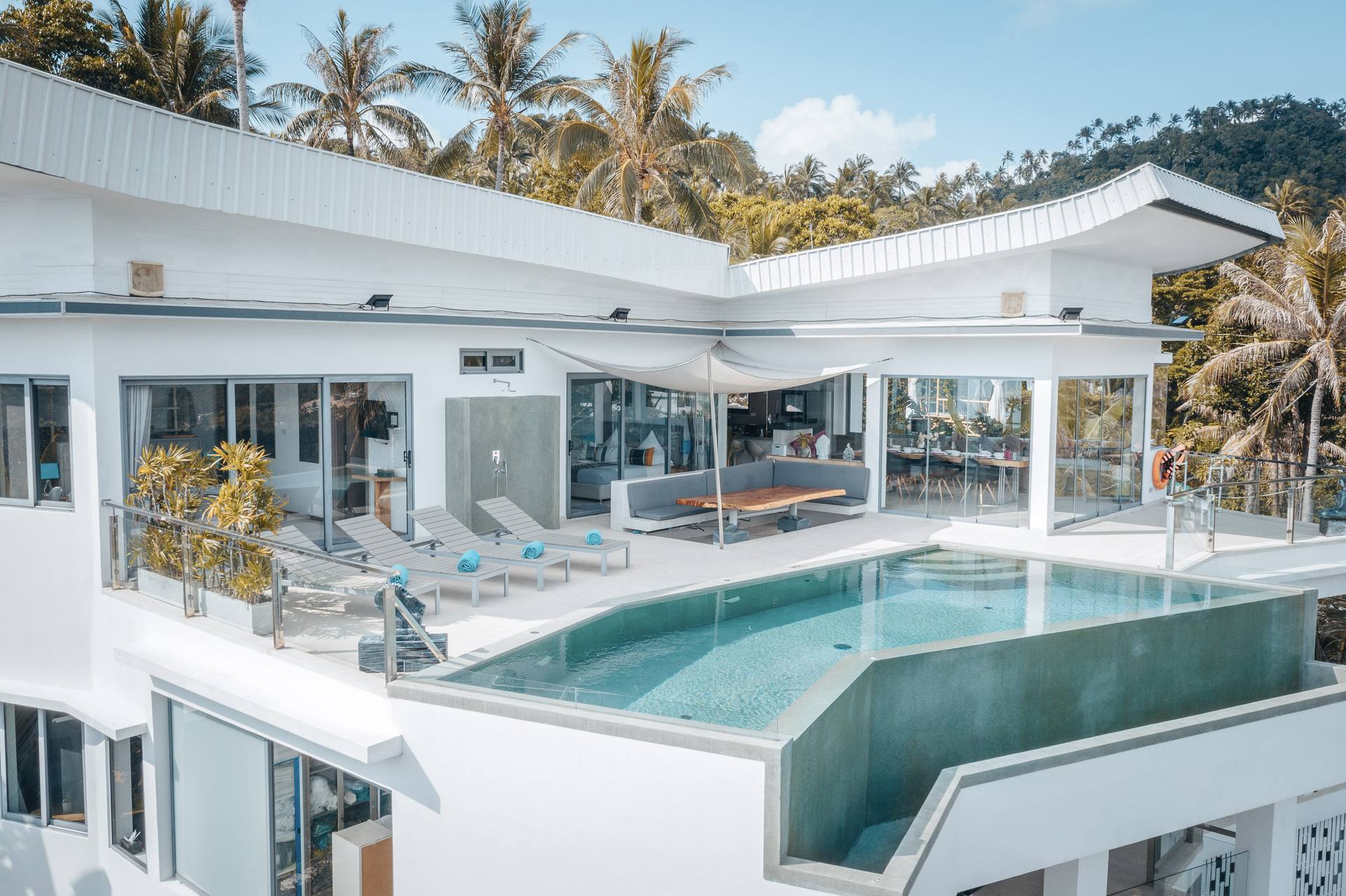 Paradise Villa Eden — Infinity pool with panoramic ocean view — Chaweng Noi, Koh Samui